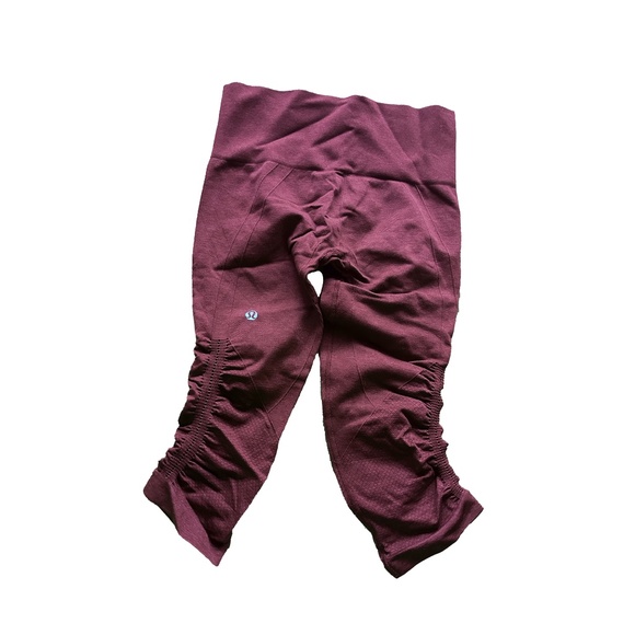 Lululemon In The Flow Crop II – Burgundy - Picture 3 of 6